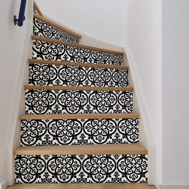 InHome NH2956 Avignon Peel & Stick Backsplash Tiles, Black - Image 5